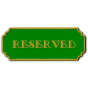 download Reserved Green clipart image with 0 hue color