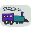 download Toy Train clipart image with 45 hue color