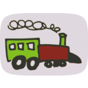 download Toy Train clipart image with 225 hue color