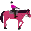 download Horse Riding Lesson clipart image with 315 hue color