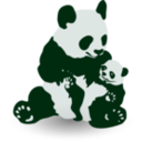download Panda Baby Panda clipart image with 45 hue color