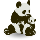 download Panda Baby Panda clipart image with 315 hue color