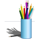 download Color Pencil clipart image with 0 hue color