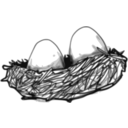 download Birds Nest clipart image with 225 hue color