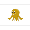 download Little Red Octopus clipart image with 45 hue color