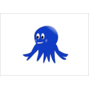 download Little Red Octopus clipart image with 225 hue color
