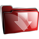 Folder Icon Red Download