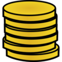 download Stack Of Gold Coins clipart image with 0 hue color
