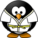 download Judo Penguin clipart image with 0 hue color