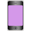 download Mobile Phone With Big Screen clipart image with 45 hue color