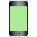 download Mobile Phone With Big Screen clipart image with 225 hue color