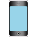 download Mobile Phone With Big Screen clipart image with 315 hue color