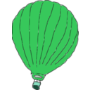 download Hot Air Balloon clipart image with 135 hue color