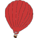 download Hot Air Balloon clipart image with 0 hue color
