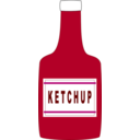 download Ketchup Bottle clipart image with 0 hue color