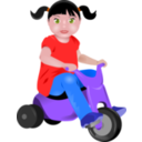 Toddler On Tricycle