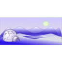 download Ice Scape clipart image with 45 hue color