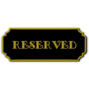 download Reserved Black clipart image with 0 hue color