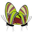 download Butterflies clipart image with 0 hue color