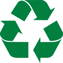 download Green Recycling clipart image with 0 hue color