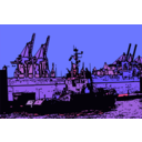 download Illustration Hamburger Hafen clipart image with 0 hue color