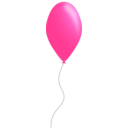 download Pink Balloon clipart image with 0 hue color