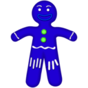 download Gingerbread Man clipart image with 225 hue color