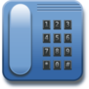 download Blue Phone clipart image with 0 hue color