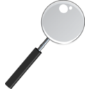 download Magnifying Glass With Transparent Glass clipart image with 0 hue color