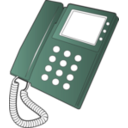 download Desk Phone clipart image with 135 hue color