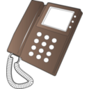 download Desk Phone clipart image with 0 hue color