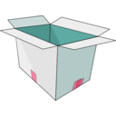 download Box clipart image with 315 hue color