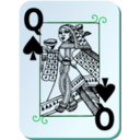 download Guyenne Deck Queen Of Spades clipart image with 135 hue color