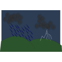 download Storm clipart image with 0 hue color
