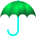 download Umbrella clipart image with 135 hue color