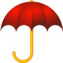 download Umbrella clipart image with 0 hue color