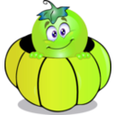 download Pumpkin Smiley Emoticon clipart image with 45 hue color