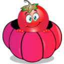 download Pumpkin Smiley Emoticon clipart image with 315 hue color