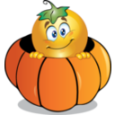 download Pumpkin Smiley Emoticon clipart image with 0 hue color