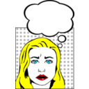 download Worried Woman clipart image with 0 hue color