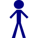 download Stick Figure Male clipart image with 0 hue color