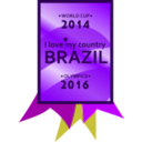 download Brazil 2014 2016 Medal clipart image with 225 hue color