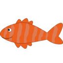 download Cartoon Fish clipart image with 0 hue color