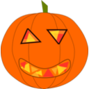 download Halloween clipart image with 0 hue color