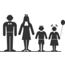 download Happy Family clipart image with 225 hue color