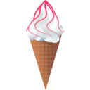 download Ice Cream Cone clipart image with 0 hue color