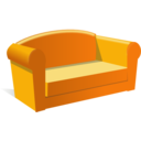 download Sofa clipart image with 0 hue color