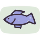 download Simple Fish clipart image with 45 hue color