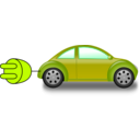 download Electric Car clipart image with 315 hue color