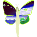 download Butterfly Life clipart image with 45 hue color